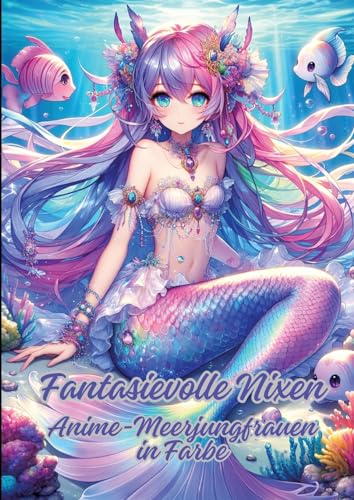 Fantasievolle Nixen: Anime-Meerjungfrauen in Farbe von tredition