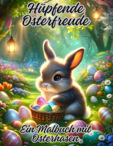 Hüpfende Osterfreude: Ein Malbuch mit Osterhasen von Independently published
