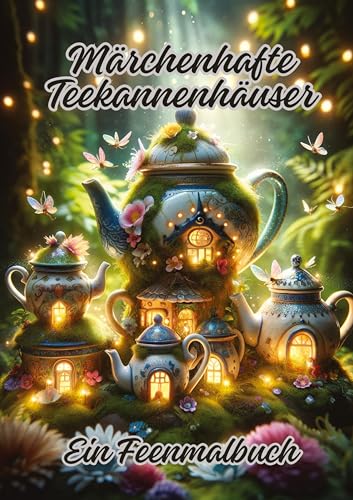 Märchenhafte Teekannenhäuser: Ein Feenmalbuch