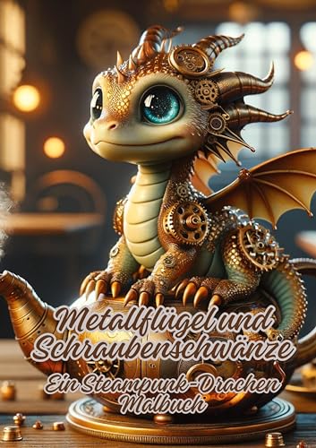 Metallflügel und Schraubenschwänze: Ein Steampunk-Drachen Malbuch Metallflügel und Schraubenschwänze: Ein Steampunk-Drachen Malbuch