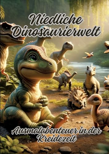 Niedliche Dinosaurierwelt: Ausmalabenteuer in der Kreidezeit von tredition