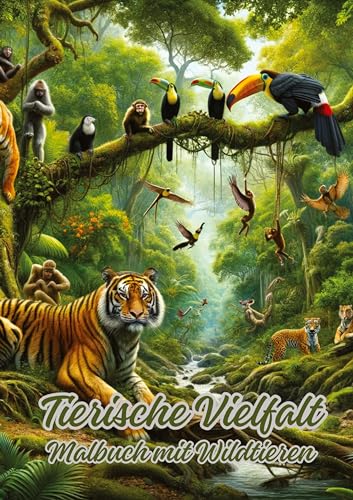 Tierische Vielfalt: Malbuch mit Wildtieren von tredition