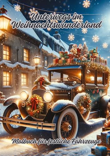 Unterwegs im Weihnachtswunderland: Malbuch für festliche Fahrzeuge von tredition