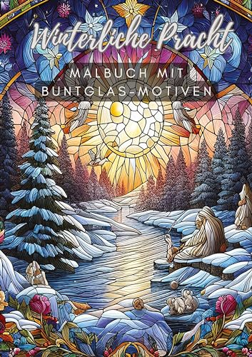 Winterliche Pracht: Malbuch mit Buntglas-Motiven von tredition