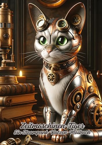 Zeitmaschinen-Tiger: Ein Steampunk-Katzen-Malbuch von tredition