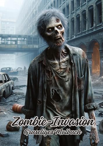 Zombie-Invasion: Gruseliges Malbuch von tredition