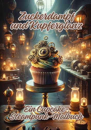 Zuckerdampf und Kupferglanz: Ein Cupcake-Steampunk-Malbuch von tredition