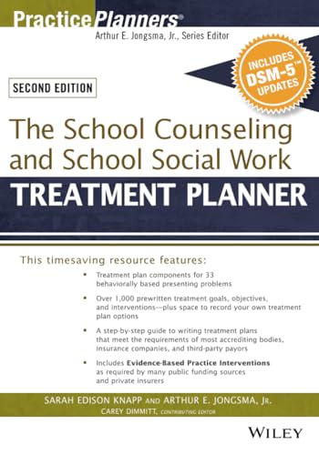 The School Counseling and School Social Work Treatment Planner: With DSM-5 Updates (PracticePlanners)