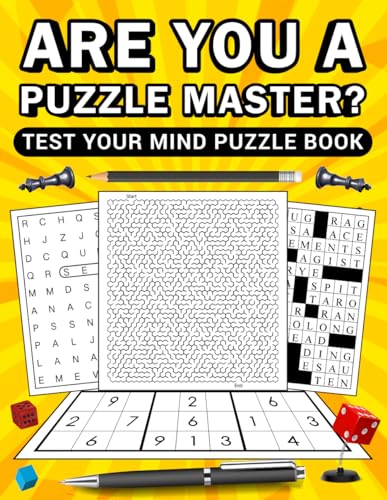 ARE YOU A PUZZLE MASTER? TEST YOUR MIND PUZZLE BOOK von Independently published
