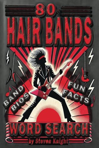 80s Hair Bands Word Search: Glam Rock Metal Bands Word Find Puzzles You'll Love - Easy-Carry 6x9 Edition von Independently published