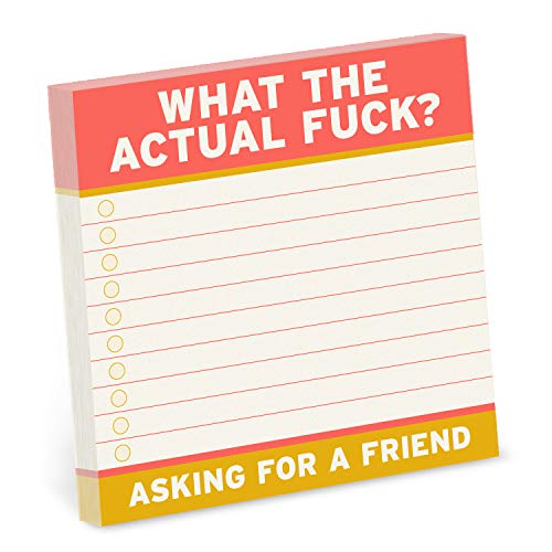 Actual F*ck Large Sticky Notes (4 x 4-inches) (Knock Knock Sticky Notes (4x4))