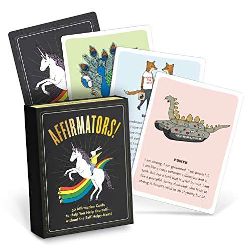 Affirmators!: 50 Affirmative Cards to Help You Help Yourself - without the Self-Helpy-Ness! von Knock Knock
