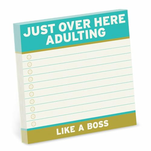 "Knock Knock Adulting Sticky Notes (4 x 4-inches)"