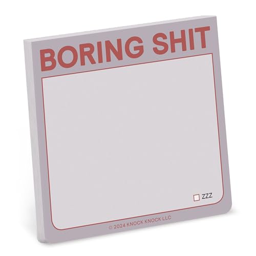 Knock Knock Boring Shit Sticky Note Pad (Knock Knock Sticky Notes) von Knock Knock