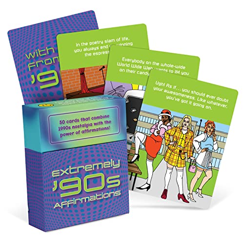Knock Knock Extremely 90s Affirmations Card Deck