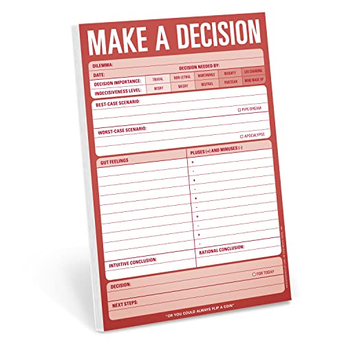 Knock Knock Make a Decision Pad (Red) Pads