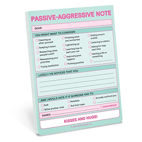 Knock Knock Passive Aggressive Nifty Note (Pastel Version) von Knock Knock
