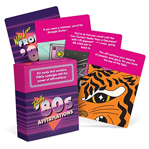 Totally 80s Affirmations Deck: 50 Cards That Combine 1980s Nostalgia With the Power of Affirmations! Affirmations from the Decades Totally 80s Affirmations Deck: 50 Cards That Combine 1980s Nostalgia With the Power of Affirmations! Affirmations from the Decades von Knock Knock
