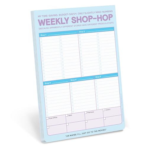 Knock Knock Weekly Shop-Hop Pad with Magnet (Knock Knock Pads) von Knock Knock