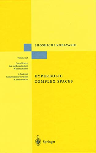 Hyperbolic Complex Spaces (Grundlehren der mathematischen Wissenschaften, 318, Band 318)