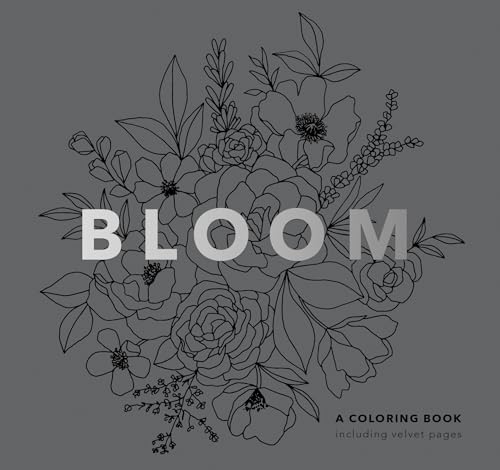 Bloom (Mini): Pocket-Sized Stocking Stuffer 5-Minute Floral Coloring Book for Kids, Teens and Adults (Stocking Stuffers, Band 5)