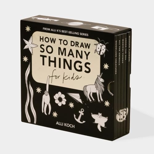 So Many Things: A Box Set of 5 How-to-Draw Books for Kids (Stocking Stuffers, Band 9) von Paige Tate & Co