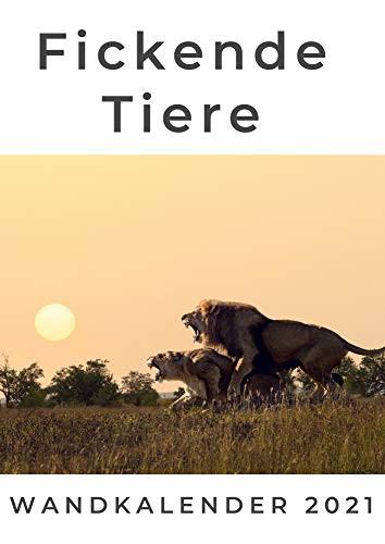 Fickende Tiere: Wandkalender 2021: Wandkalender 2021. Sonderausgabe, verfügbar nur bei Amazon