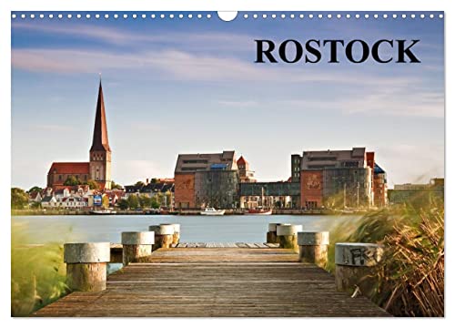Rostock (Wandkalender 2024 DIN A3 quer), CALVENDO Monatskalender