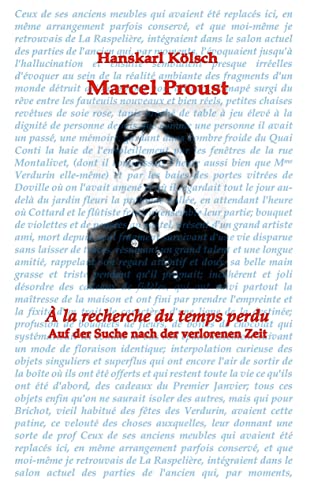 Marcel Proust: Auf der Suche nach der verlorenen Zeit - À la recherche du temps perdu von BoD – Books on Demand