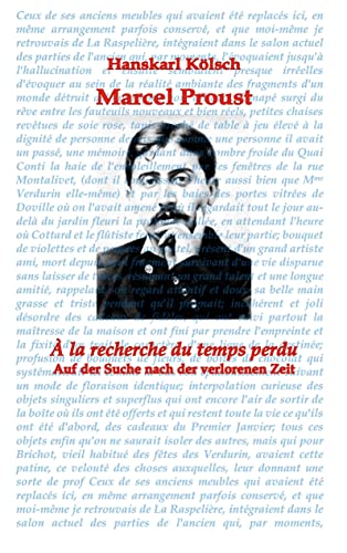 Marcel Proust: Auf der Suche nach der verlorenen Zeit - À la recherche du temps perdu von Book on Demand