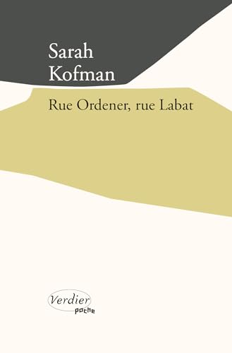 Rue Ordener, rue Labat: suivi de Autobiogravures von VERDIER