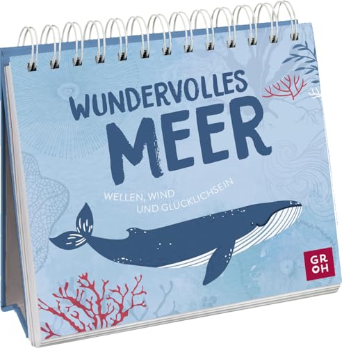 Wundervolles Meer: Wellen, Wind und Glücklichsein | Aufstellbuch mit Sprüchen, Fun Facts und Illustrationen für Meerfans und Küstenkinder (Geschenke für alle, die das Meer lieben)