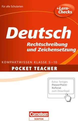 Pocket Teacher - Sekundarstufe I: Deutsch: Rechtschreibung und Zeichensetzung