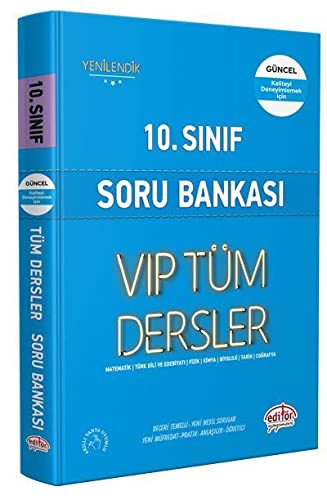 10.Sınıf VIP Tüm Dersler Soru Bankası - Mavi Kitap