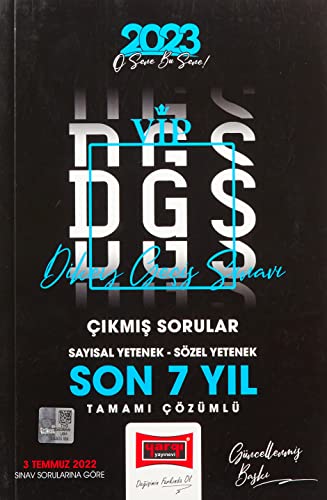 2023 DGS Son 7 Yıl Tamamı Çözümlü Çıkmış Sınav Soruları 2023 DGS Son 7 Yıl Tamamı Çözümlü Çıkmış Sınav Soruları