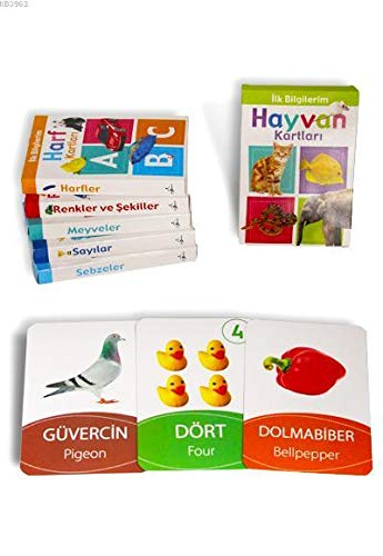 İlk Bilgilerim , Bebek Zeka ve Eğitim Bak Öğren Kartları Seti 0-3 Yaş - 6 Adet İlk Bilgilerim , Bebek Zeka ve Eğitim Bak Öğren Kartları Seti 0-3 Yaş - 6 Adet