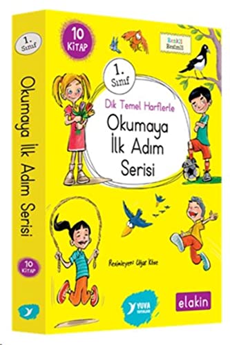 Okumaya İlk Adım Serisi 1.Sınıf - Dik Temel Harflerle (10 Kitap Takım)