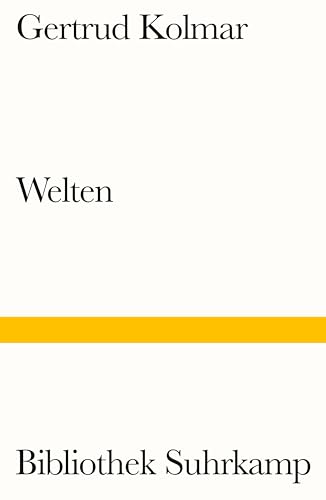 Welten: Gedichte (Bibliothek Suhrkamp) von Suhrkamp Verlag AG