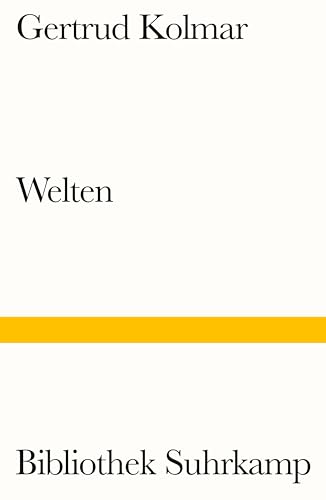 Welten: Gedichte (Bibliothek Suhrkamp) von Suhrkamp Verlag