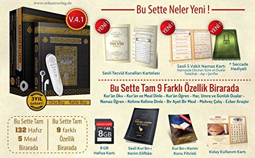 Kalem Kurani Kerim, Kuran okuyan kalem, Koran mit Lesestift Rahle Boy Kabe Kutulu von Ayfa Basin Yayin