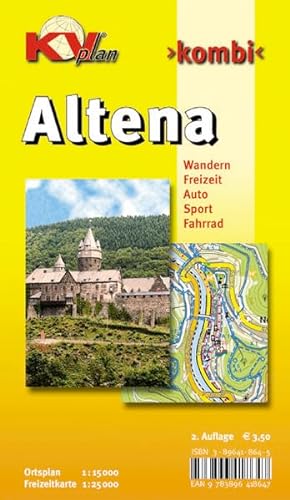 Altena: 1:15.000 Stadtplan mit Wanderkarte 1:25.000 inkl. Höhenlinien: Stadtplan mit Wanderkarte 1:25.000 incl. Höhenlinien (KVplan-Kombi-Reihe)