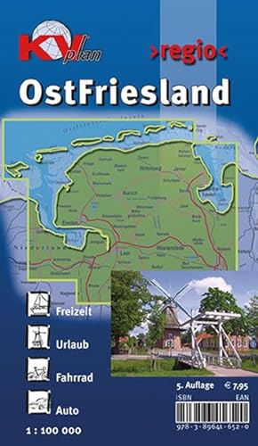 OstFriesland: 1:100.000 >regio< inkl. 60 Freizeittipps mit Infohotline, 16 Citykarten (1:25.000) 18 Radrouten und allen 7 ostfriesischen Inseln: Incl. ... Sonderausgaben / Reiterkarten, Atlanten)