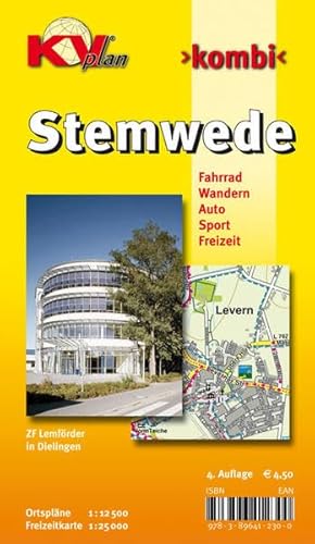 Stemwede: Gemeindeplan mit Freizeitkarte inkl. Radrouten und Wanderwegen, 1:25.000: Fahrrad, Wander, Auto, Sport, Freizeit (KVplan Mittelweser-Region)