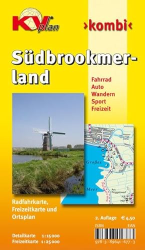 Südbrookmerland: 1:15.000 Gemeindeplan mit Freizeitkarte 1:25.000 inkl. allen Radrouten und Wanderwegen der Region: Gemeindeplan mit Freizeitkarte 1 : ... Rad und Wanderwegen (KVplan-Kombi-Reihe)
