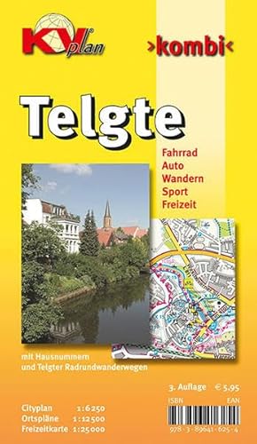 Telgte und Umgebung: 1:12.500 Stadtplan mit Freizeitkarte 1:25.000 inkl. Radrouten und Wanderwege: Stadtplan mit Freizeitkarte 1 : 25 000 incl. ... der Bauerschaften (KVplan Münsterland-Region) von KommunalVerlag Tacken e.K