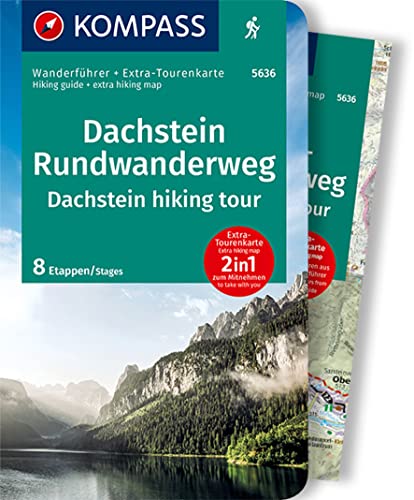 KOMPASS Wanderführer Dachstein-Rundwanderweg, 8 Etappen mit Extra-Tourenkarte: GPS-Daten zum Download