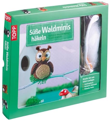 Kreativ-Set: Süße Waldminis häkeln: Tierische Waldbewohner selbst gemacht