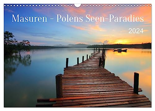 Masuren - Polens Seen-Paradies (Wandkalender 2024 DIN A3 quer), CALVENDO Monatskalender von CALVENDO