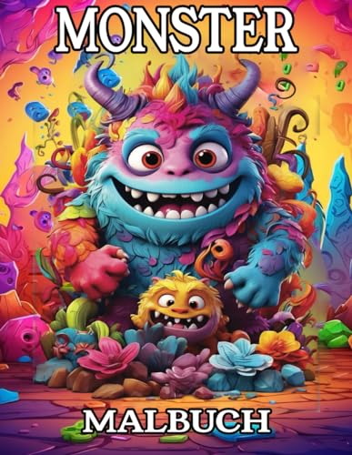 Monster Malbuch: Für Kinder und Jugendliche mit 50 Motiven von kleinen, süß-gruseligen Monstern zum kreativen und unterhaltsamen Ausmalen zur Förderung von Konzentration und Entspannung von Independently published