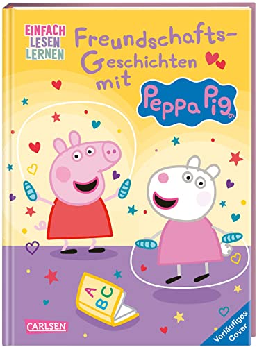 Peppa Wutz: Freundschafts-Geschichten mit Peppa Pig: Einfach Lesen Lernen | 2 lustige Peppa Wutz-Geschichten für Leseanfänger*innen ab 5 Jahren mit vielen Bildern, Comic-Elementen und Rätseln Peppa Wutz: Freundschafts-Geschichten mit Peppa Pig: Einfach Lesen Lernen | 2 lustige Peppa Wutz-Geschichten für Leseanfänger*innen ab 5 Jahren mit vielen Bildern, Comic-Elementen und Rätseln